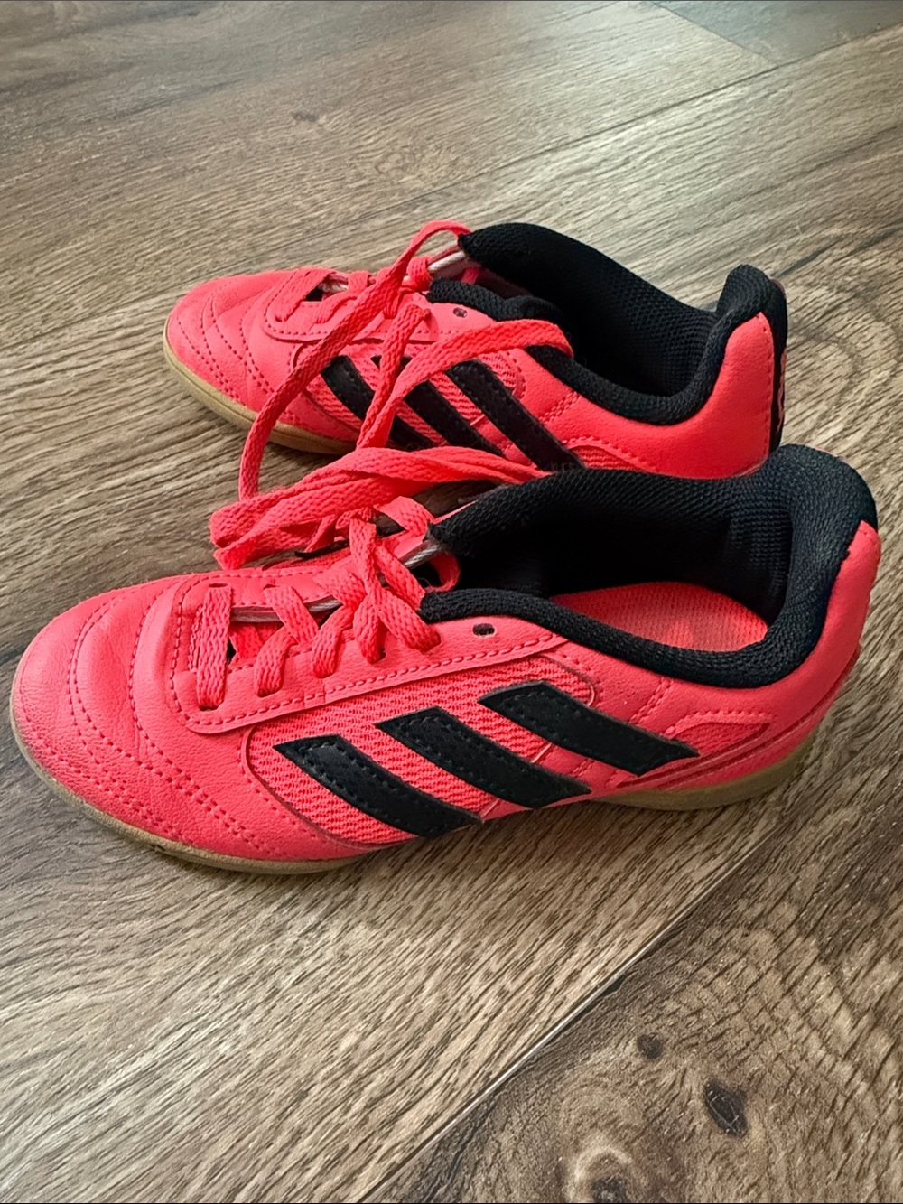 adidas super sala ll Kids Red and Black Indoor soccer Sneakers